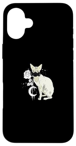 Occult Moon Rose sphynx Katze Okkult Cyber Gothic Hülle für iPhone 16 Plus Occult Moon Rose sphynx Katze Okkult Cyber Gothic Hülle für iPhone 16 Plus von Tarot Astrologie Psychologie Zubehör set Geschenke