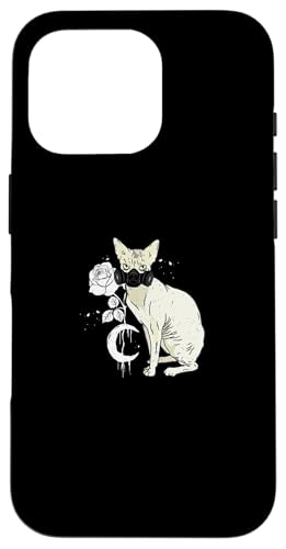 Occult Moon Rose sphynx Katze Okkult Cyber Gothic Hülle für iPhone 16 Pro Occult Moon Rose sphynx Katze Okkult Cyber Gothic Hülle für iPhone 16 Pro von Tarot Astrologie Psychologie Zubehör set Geschenke