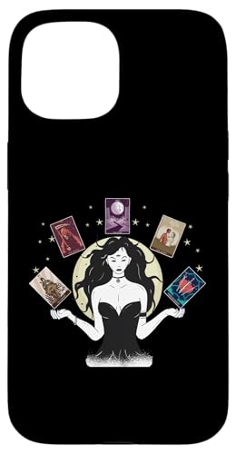 Tarot Karten Frau Occult Card Mystic Esoterik witchcraft fun Hülle für iPhone 15 Tarot Karten Frau Occult Card Mystic Esoterik witchcraft fun Hülle für iPhone 15 von Tarot Astrologie Psychologie Zubehör set Geschenke