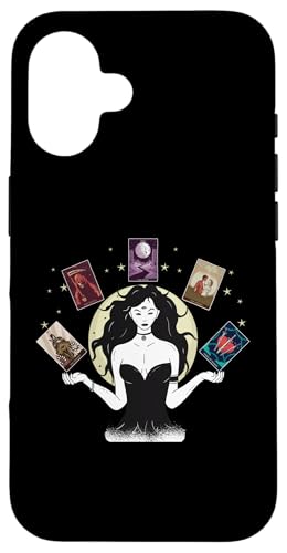 Tarot Karten Frau Occult Card Mystic Esoterik witchcraft fun Hülle für iPhone 16 Tarot Karten Frau Occult Card Mystic Esoterik witchcraft fun Hülle für iPhone 16 von Tarot Astrologie Psychologie Zubehör set Geschenke