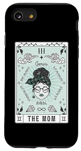Tarotkarte Die Mutter Zwillinge Sternzeichen Tierkreis Hülle für iPhone SE (2020) / 7 / 8 von Tarot Card Mom Gemini Zodiac Astrology Sign