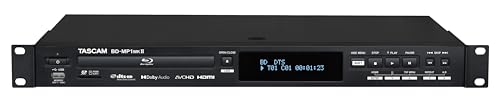 Tascam BD-MP1MK2 Professioneller Rackmount-Blu-ray-Player mit SD- und USB-Wiedergabe von Tascam