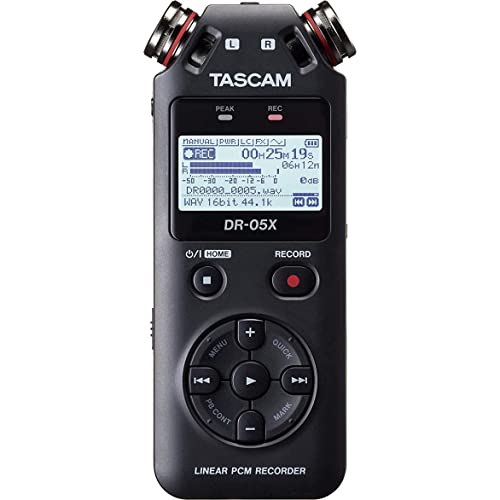 Tascam DR-05X Digital-Videorecorder mit USB-Audio-Schnittstelle, tragbares Handgerät von Tascam