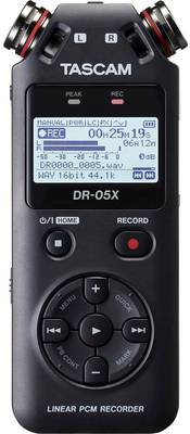 Tascam DR-05X Diktiergerät Flash card Schwarz (DR-05X) von Tascam