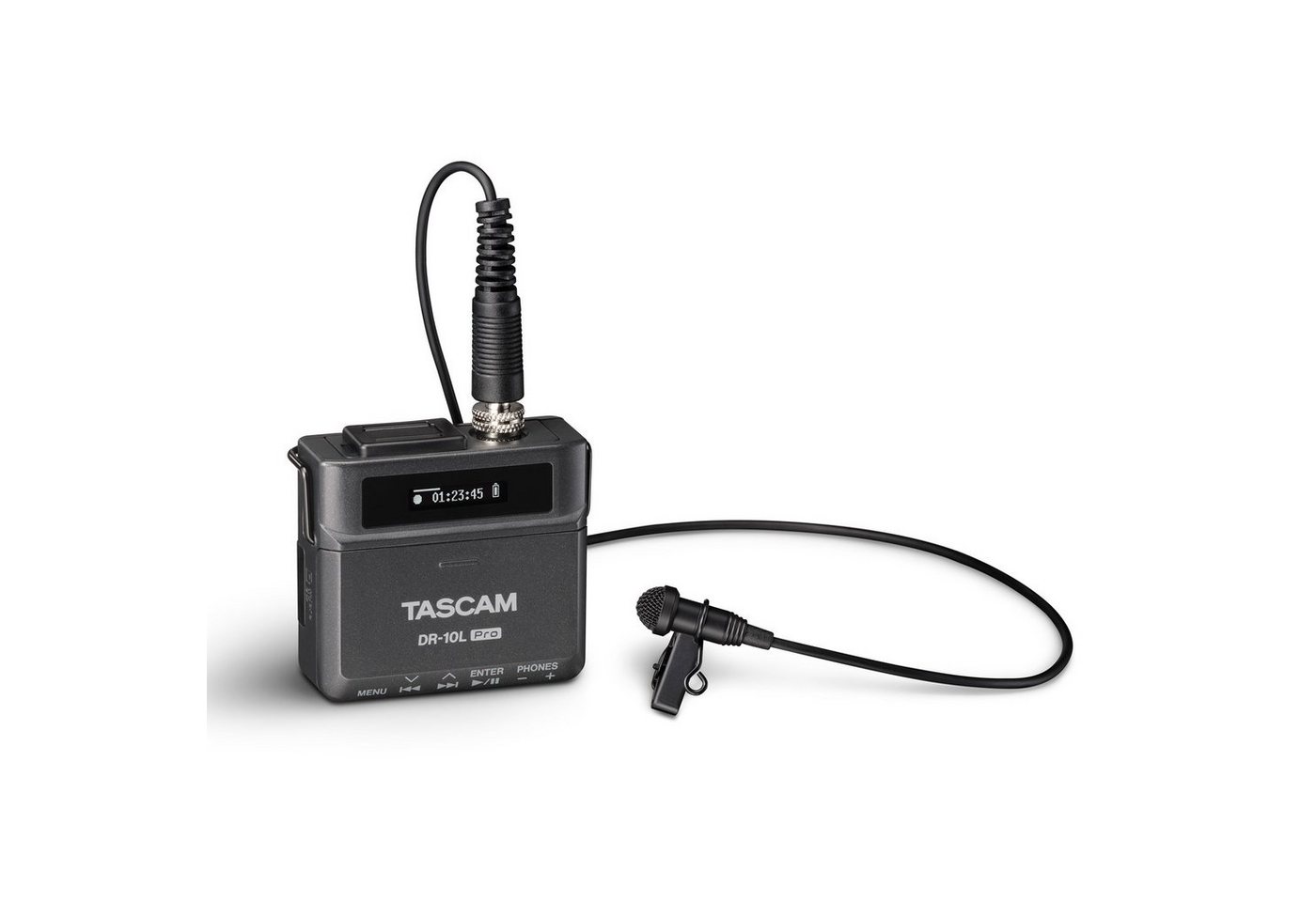 Tascam DR-10L Pro Recorder Digitales Aufnahmegerät (mit Lavaliermikrofon) von Tascam