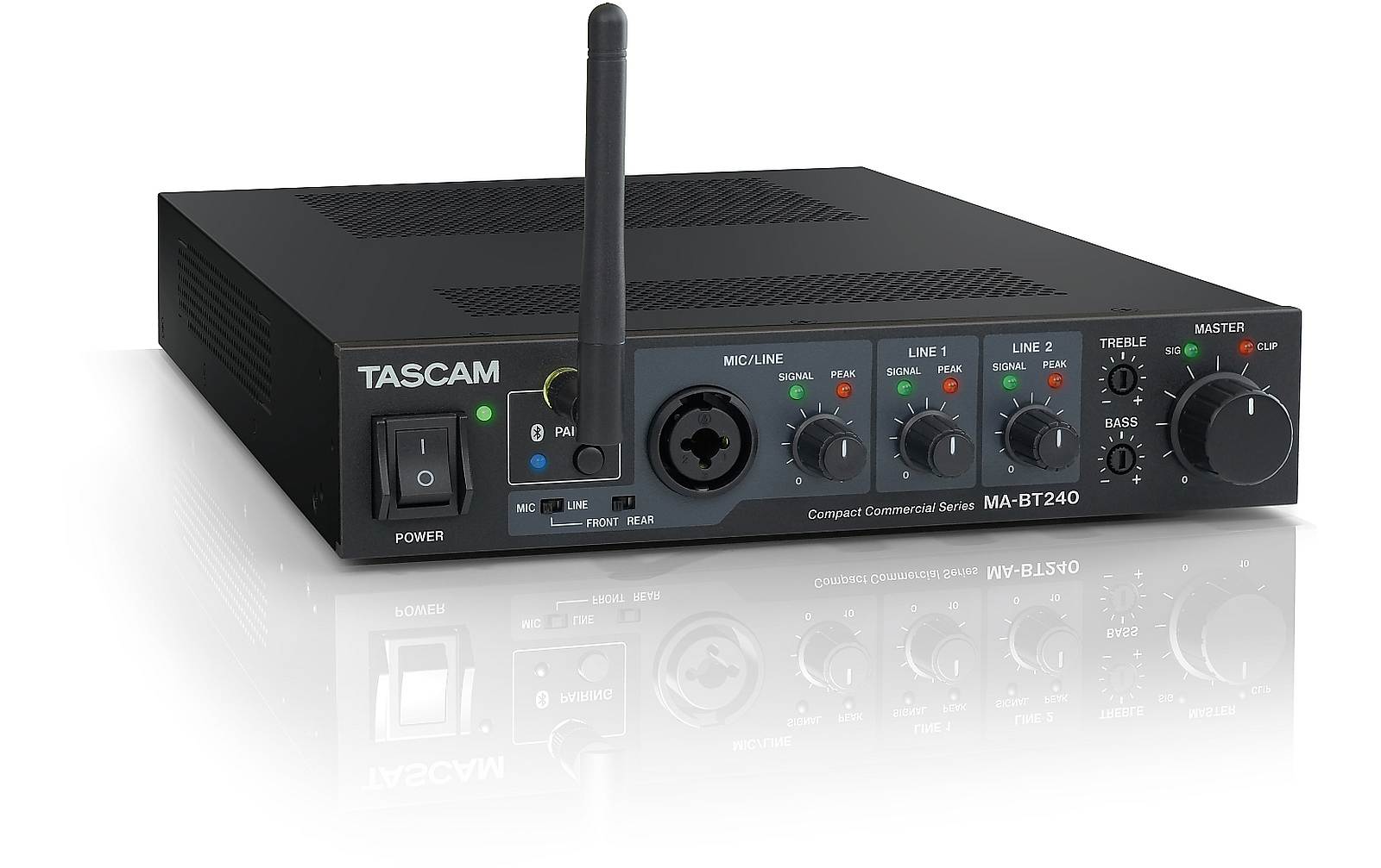 Tascam MA-BT240 240 Watt Mischverstärker mit Bluetooth Tascam MA-BT240 240 Watt Mischverstärker mit Bluetooth von Tascam