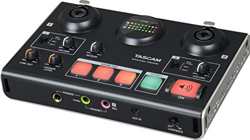 Tascam MiNiSTUDIO Creator US-42B – USB-Audio-Interface für Streaming, Podcasting, Personal Broadcasting, Live Gaming und Filmvertonung mit 2 Ein-/2 Ausgängen, 24Bit/96kHz von Tascam