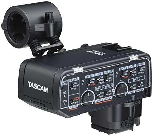 Tascam XLR-Mikrofonadapter Canon Kit für Spiegellose Kameras (CA-XLR2D-C) von Tascam