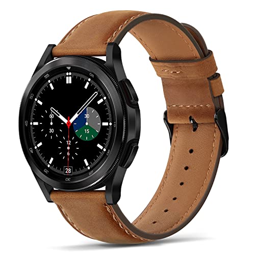 Tasikar Lederarmbänder kompatibel mit Samsung Galaxy Watch 7/6/5/4 Band/Watch 6 Classic 43 mm 47 mm/Watch 5 Pro Band, Echtlederarmband für Galaxy Watch 4 Classic/Watch 3, Braun Tasikar Lederarmbänder kompatibel mit Samsung Galaxy Watch 7/6/5/4 Band/Watch 6 Classic 43 mm 47 mm/Watch 5 Pro Band, Echtlederarmband für Galaxy Watch 4 Classic/Watch 3, Braun von Tasikar