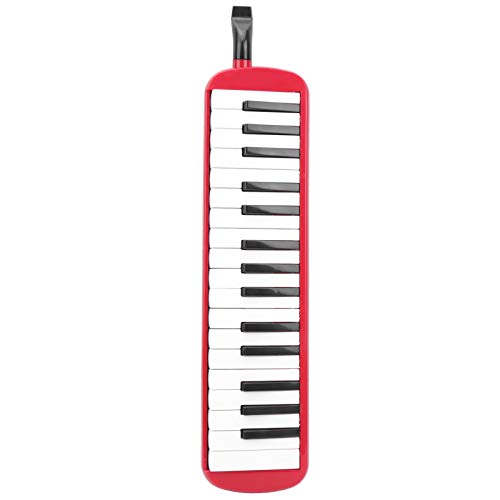 32 Tasten Melodica, Mundstück Air Piano Keyboard mit Flexibler Handschlaufe, Aufbewahrungstasche, Professionelles Mundklavier Orgelinstrument für Erwachsene Kinder Anfänger, für IRIN(Rot) von Tatiy