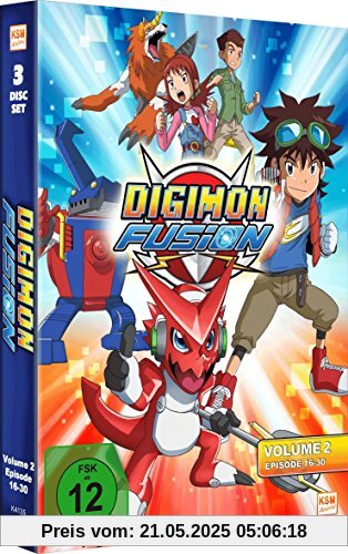 Digimon Fusion Vol. 2 (Folge 16-30 im 3 Disc Set) von Tatsuya Endo
