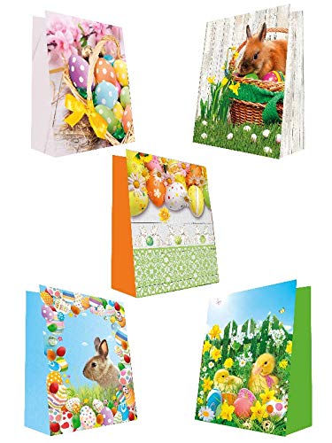 Taunus Grußkarten Verlag 10 Geschenktüten Ostern Ostereier 32x26x13 Geschenktaschen Tragetasche 13-2311 von Taunus Grußkarten Verlag