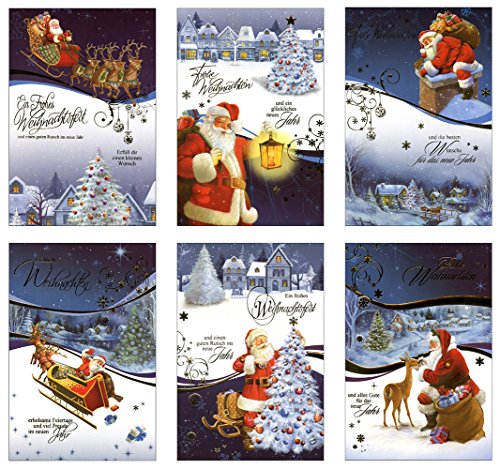 Taunus Grußkarten Verlag 50 Grußkarten Weihnachten - 6 Motive 22-4420 Weihnachtskarten von Taunus Grußkarten Verlag