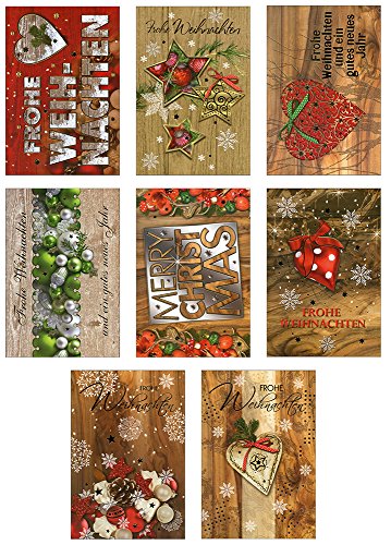 Taunus Grußkarten Verlag 50 Grußkarten Weihnachten - 8 Motive 22-4510 Weihnachtskarten von Taunus Grußkarten Verlag