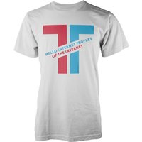 Taurtis Diagonal Hello Internet Peoples Männer T-Shirt - S von Taurtis