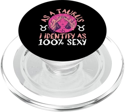 Tierkreiszeichen Stier: Als Stier identifiziere ich als 100% sexy PopSockets PopGrip für MagSafe Tierkreiszeichen Stier: Als Stier identifiziere ich als 100% sexy PopSockets PopGrip für MagSafe von Taurus Zodiac Sign Designs For Women