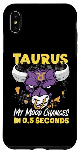 Tierkreiszeichen Stier: Stier - My Mood Changes In 0,5 Sekunden Hülle für iPhone XS Max Tierkreiszeichen Stier: Stier - My Mood Changes In 0,5 Sekunden Hülle für iPhone XS Max von Taurus Zodiac Sign Designs For Women