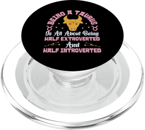 Tierkreiszeichen Stier: halb extrovertiert und halb introvertiert PopSockets PopGrip für MagSafe Tierkreiszeichen Stier: halb extrovertiert und halb introvertiert PopSockets PopGrip für MagSafe von Taurus Zodiac Sign Designs For Women