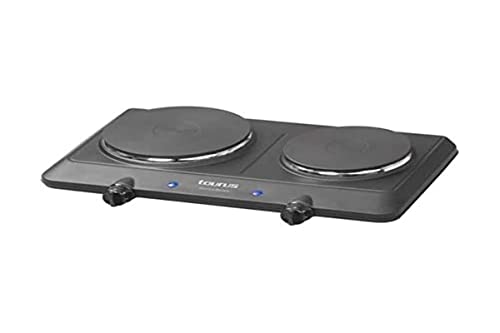 Taurus Volcan Duo – Elektrisches Kochfeld, tragbar, 2250 W, 2 Flammen, Durchmesser 15 und 18 cm, einstellbare Temperatur, 9 Stufen, 45 x 28 x 8,5 cm, Schwarz Taurus Volcan Duo – Elektrisches Kochfeld, tragbar, 2250 W, 2 Flammen, Durchmesser 15 und 18 cm, einstellbare Temperatur, 9 Stufen, 45 x 28 x 8,5 cm, Schwarz von Taurus