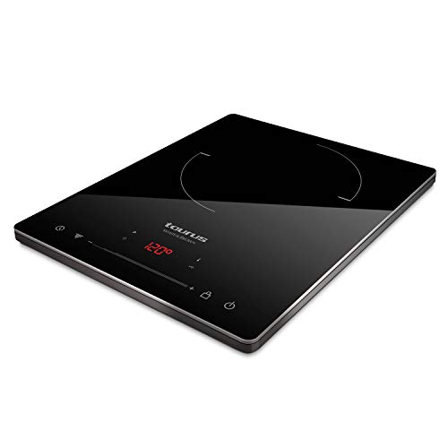 Taurus Tragbares digitales Induktionskochfeld, 2100 W, Durchmesser bis 20 cm, 8 Leistungsstufen, einstellbare Temperatur, Timer-Funktion, ultra-dünnes Design, 290 x 365 x 45 mm Taurus Tragbares digitales Induktionskochfeld, 2100 W, Durchmesser bis 20 cm, 8 Leistungsstufen, einstellbare Temperatur, Timer-Funktion, ultra-dünnes Design, 290 x 365 x 45 mm von Taurus