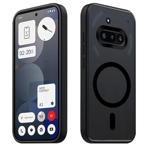 Tawarror Magnetische für Nothing Phone 3a Hülle, Matt Transluzente Handyhülle für Phone 3a PC Rückseite Kratzfest TPU Fallschutz Stoßfest Anti-Fingerabdruck Matte Schutzhülle, Schwarz Tawarror Magnetische für Nothing Phone 3a Hülle, Matt Transluzente Handyhülle für Phone 3a PC Rückseite Kratzfest TPU Fallschutz Stoßfest Anti-Fingerabdruck Matte Schutzhülle, Schwarz von Tawarror