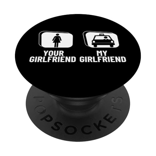 Deine Freundin Meine Freundin Stolze lustige Frauen Taxifahrerin PopSockets Klebender PopGrip von Taxi Driver Gifts and Apparel