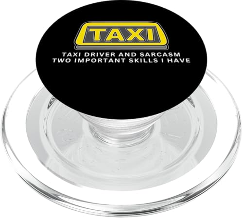 Taxifahrer und Sarkasmus Taxifahren Lustiger Taxifahrer PopSockets PopGrip für MagSafe von Taxi Driver Gifts and Apparel