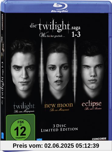 Die Twilight Saga 1-3 - Was bis(s)her geschah... [Blu-ray] [Limited Edition] von Taylor Lautner