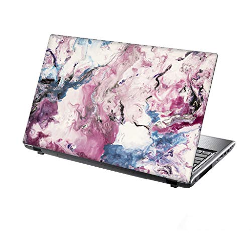 TaylorHe Folie Sticker Skin Vinyl Aufkleber mit bunten Mustern für 13-14 Zoll (34cm x 23,5cm) Laptop Skin Abstrakt, malend, rosa von TaylorHe Aufkleber fÙr 15,6 Zoll