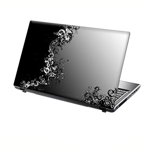 TaylorHe Folie Sticker Skin Vinyl Aufkleber mit bunten Mustern für 13-14 Zoll (34cm x 23,5cm) Laptop Skin Blumen, rosa von TaylorHe Aufkleber fÙr 15,6 Zoll