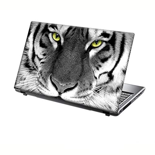 TaylorHe Folie Sticker Skin Vinyl Aufkleber mit bunten Mustern für 13-14 Zoll (34cm x 23,5cm) Laptop Skin Tiger von TaylorHe Aufkleber für 15,6 Zoll