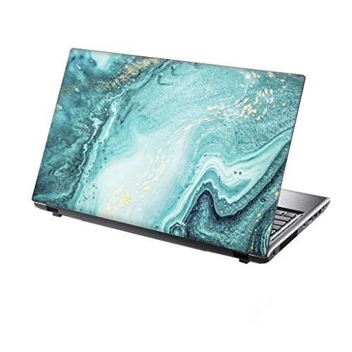 TaylorHe Folie Sticker Skin Vinyl Aufkleber mit bunten Mustern für 15 Zoll 15,6 Zoll (38cm x 25,5cm) Laptop Skin Fließendes Wasser, blau von TaylorHe Aufkleber für 15,6 Zoll