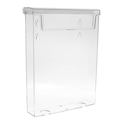 2 Stück taymar DIN A5 Prospekthalter, Prospektbox mit Deckel, Wetterfest (auch für den Außenbereich geeignet) von taymar