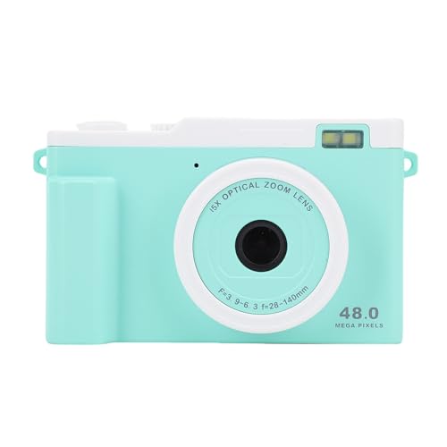 1080p 48MP HD Doppelkamera Tragbare Digitalkamera 15x Optical Zoom LED LED Flash WiFi Transfer Compact Travel (Green) von Tbest