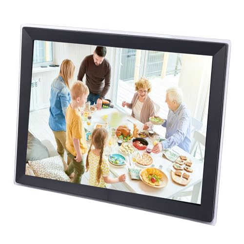 15 Zoll WiFi Digital Photo Frame HD Touchscreen Smart Electronic Bilderrahmen für Home Office (EU-Stecker) von Tbest