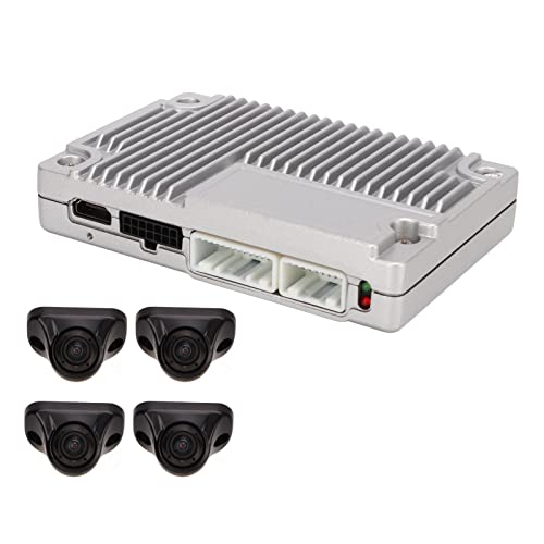 360-Grad-Vogelsicht-Surround-System, Vogelperspektive-Autokamera 360 ° -Vogelsichtsystem mit Vorne Hinten Links Rechts Backup-Parken 4-Wege-Kameras Panorama-Fahren Autozubehör von Tbest