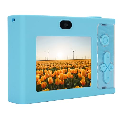 48MP 1080p HD Dual Objektiv Autofokus Kompaktkamera Vlog Selfie -Kamera 2,4 Zoll Bildschirm Jungen Mädchen (Blue) von Tbest
