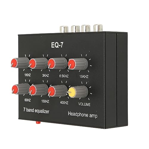 7-Band-Sound-Equalizer, Ausgang, Eingang, 12 DB, Hohe Basseinstellung, Zweikanal-Digital-Equalizer, Autoelektronik von Tbest