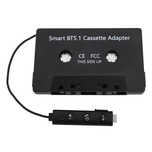 Bluetooth-Audio-Kassettenempfänger, DC5V Bluetooth-Kassettenadapter BT5.1 Universeller Kabelloser Kassetten-zu-Aux-Adapter für Autos, LKWs mit Kassettenspieler von Tbest