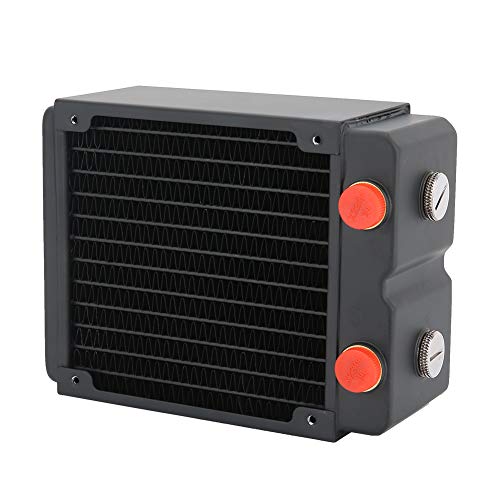 Tbest Cuter Wasserkühlung PC-Wasserkühlung HeankCPU-KühlerCuter Wasserkühlung Kühler,Cuter Wasserkühlung Kupfer 3-lagiger 12-Röhren-PC-Kühler Heank 120 Mm G1/4 von Tbest