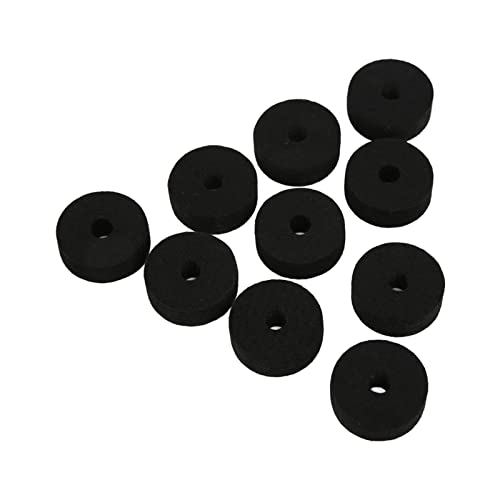 Cymbal Filz Waschpolster Drum Set Accessoire Nicht -Slip 4cm - Verbesserung von Klang und Leistung für Drum Set (BLACK) von Tbest