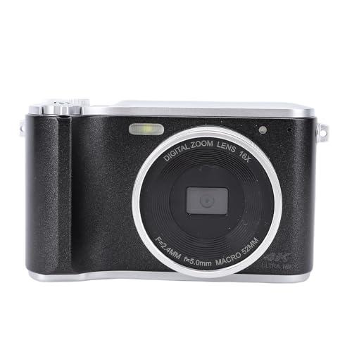 Digital Kamera 64MP 4K Vlogging Autofokus Kompakt Kamera (Black) von Tbest