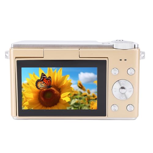 Digital Kamera 64MP 4K Vlogging Autofokus Kompakt Kamera (Gold) von Tbest