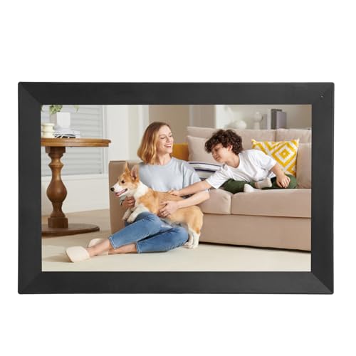 Digitaler Bilderrahmen LCD Touchscreen Smart Bilderrahmen für Uhale APP Home Office Schwarz 13,3 Zoll WiFi Wireless 1G DDR3 32GB (UK Stecker 13A) von Tbest