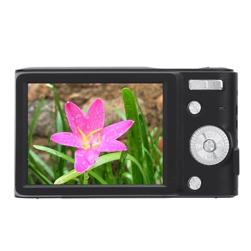Digitalkamera HD 4K 50 MP 16x Digital Zoom LCD -Bildschirm Anti -Shake -Autofokus -Kompaktkamera mit Blitz für die Reise (Black) von Tbest