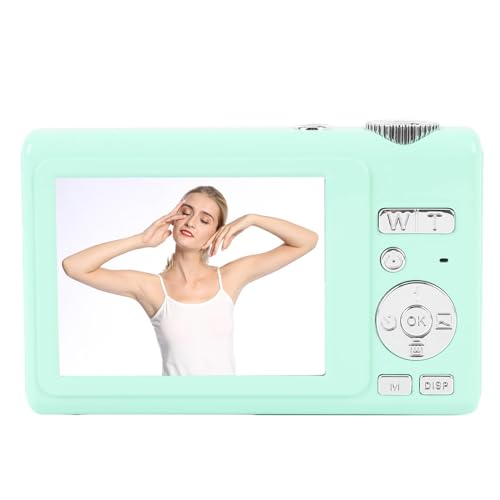 Dual-Selfie-Kamera, 48 MP HD, Dual-Bildschirm, 4K-Digitalkamera, Autofokus, Selfie-Kamera, Fotografie, Studenten, Jugendliche (grün) von Tbest