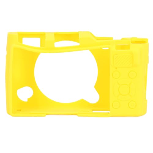 Für Fuji XA3 XA5 XA10 Silikon-Kamera-Schutzhülle, Kratzfest, Weiche Abdeckung, Spezielle Texturoberfläche, Schwarz, Für Spiegellose Kameras, Zubehör (Yellow) von Tbest