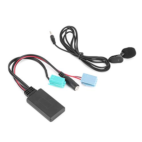 Gane, Clio 3 Bluetooth, Megane AUX-Kabel 6-poliges Bluetooth-Audiokabel, Autoradio-Aux-In-Adapter mit Mikrofon, Passend für Clio/Espace/Megane von Tbest