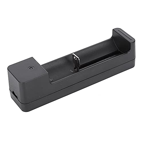 Kamera BatteryCharger Schwarz PC Universal Single Slot USB Akkuladegerät Adapter LED Intelligentes Laden für Li-Ion-Zelle 18650 26650 14500 von Tbest
