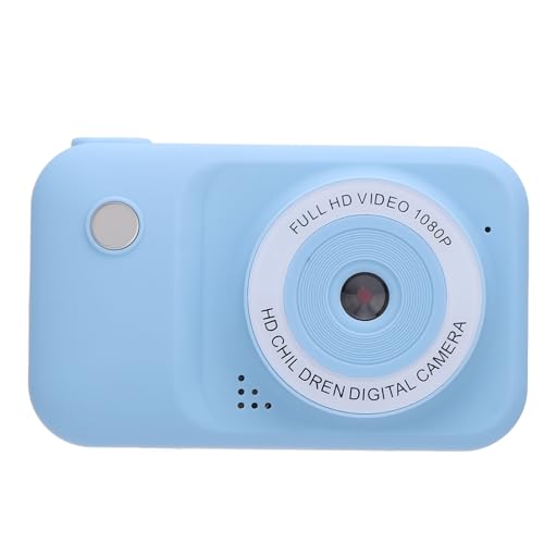 Kompakte Digitalkamera 1080p 3MP Dual Objektiv Autofokus Niedliche Kamera mit 2 -Zoll -Bildschirm MP3 -Spielen Funktionen Geburtstagsgeschenke (Blue) von Tbest